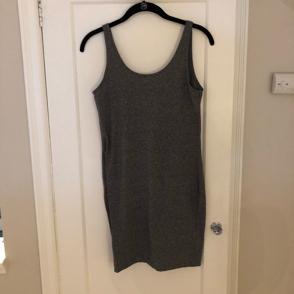 H&M Dark Gray Divided Tank Dress